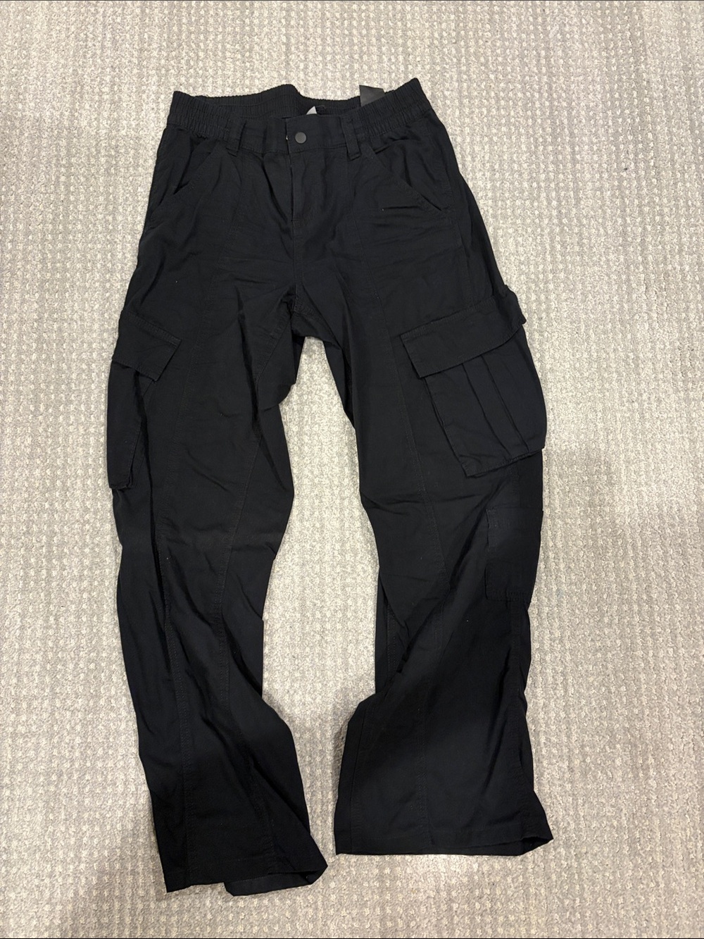 H&M Black Cargo Pants with Utility Pockets
